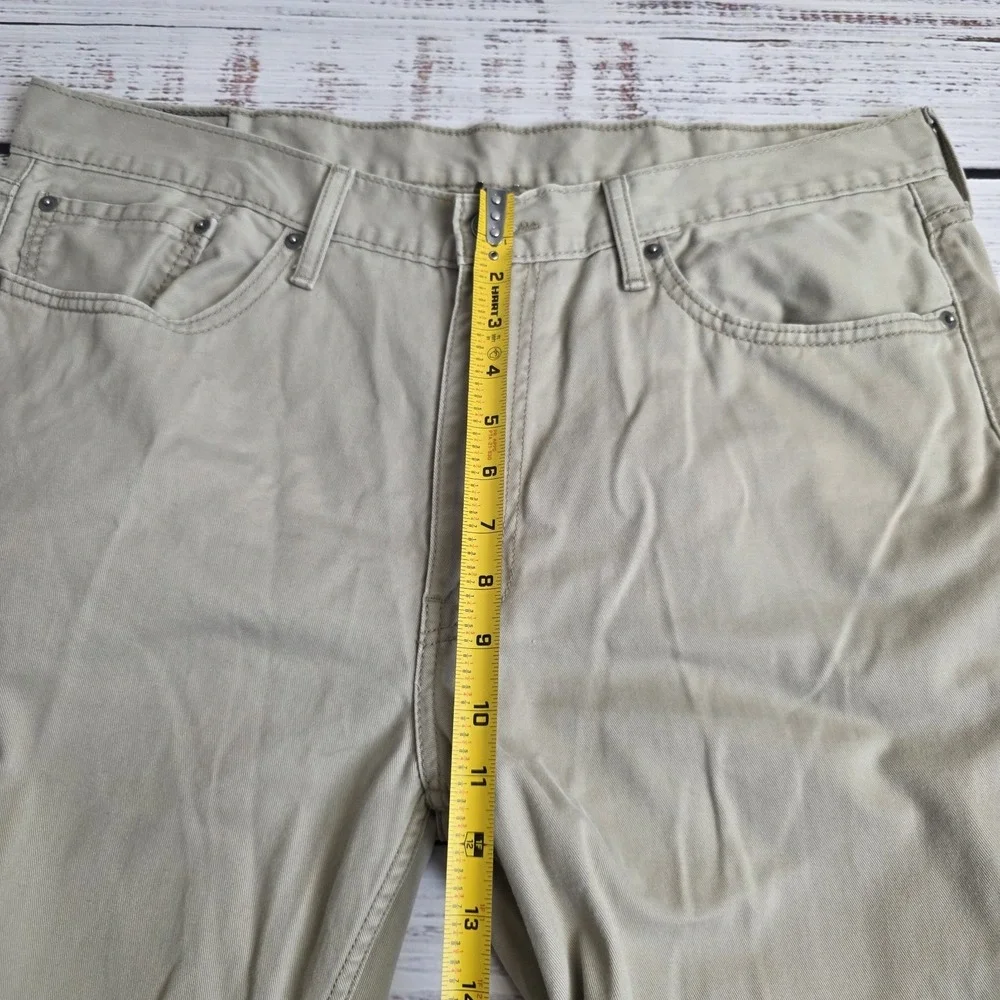 Levis 514 Jeans Mens 38x30 Beige‎ Medium Wash Straight Fit Mid Rise Cotton